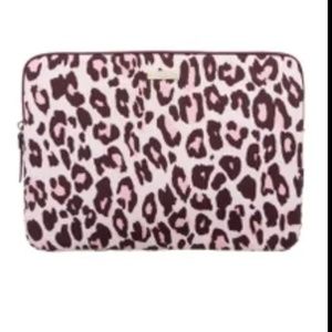 Kate spade leopard cheetah pink laptop case sleeve **please read**